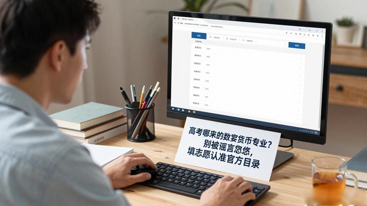 高考哪来的数字货币专业？别被谣言忽悠，填志愿认准官方目录