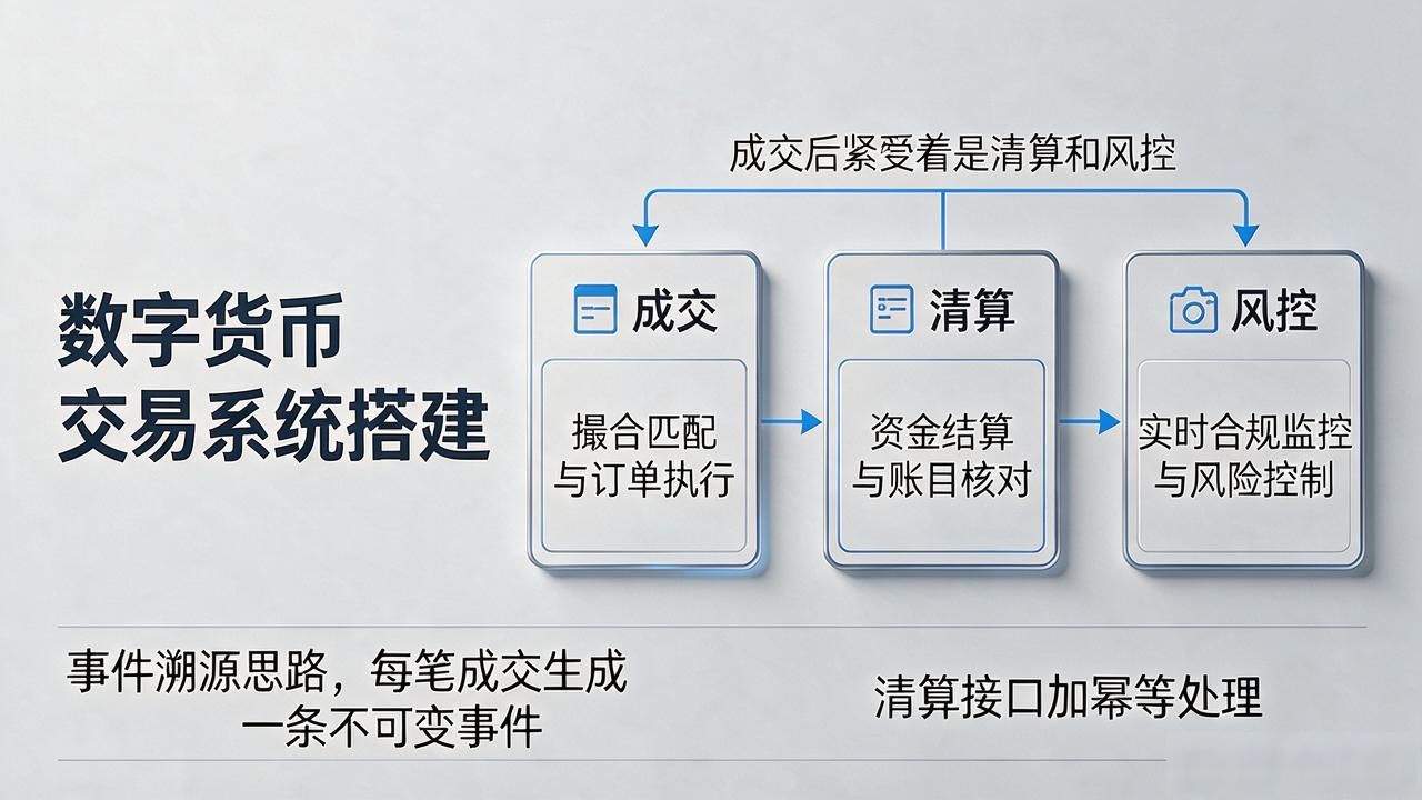 数字货币交易系统搭建，这几个模块少一个都跑不起来