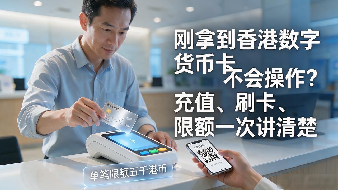 刚拿到香港数字货币卡不会操作？充值、刷卡、限额一次讲清楚