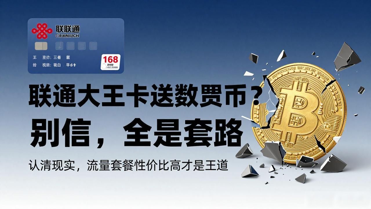 联通大王卡送数字货币？别信，全是套路-第1张图片-imToken 官网｜全球领先多链去中心化钱包｜BTC ETH NFT DeFi 管理工具