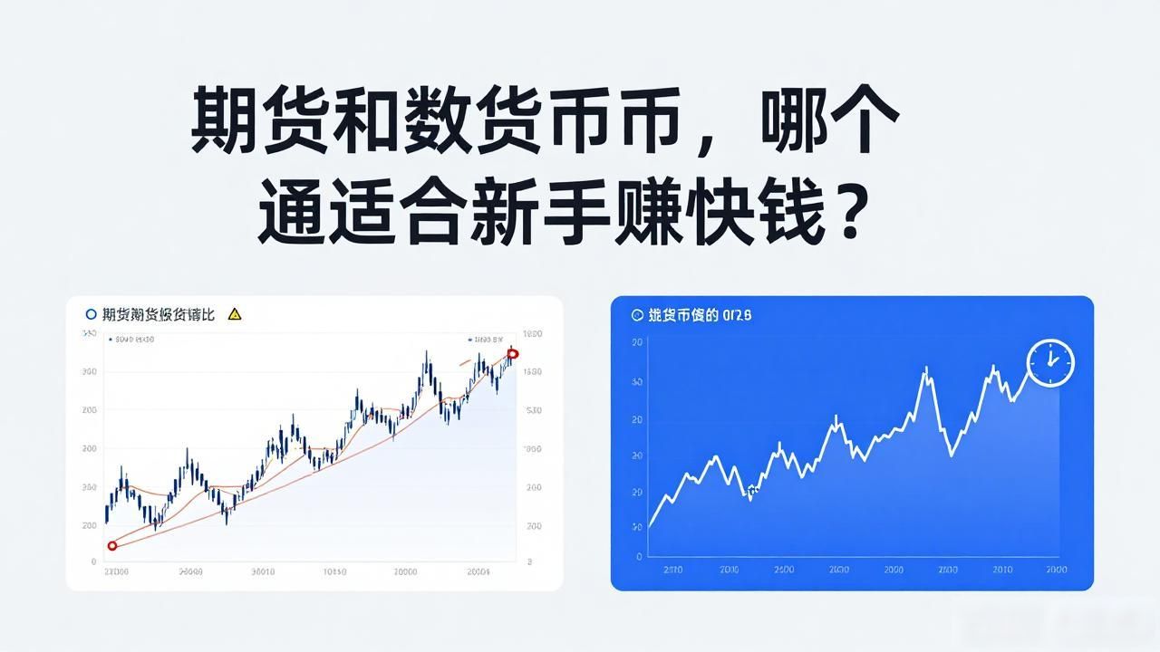 期货和数字货币，哪个更适合新手赚快钱？