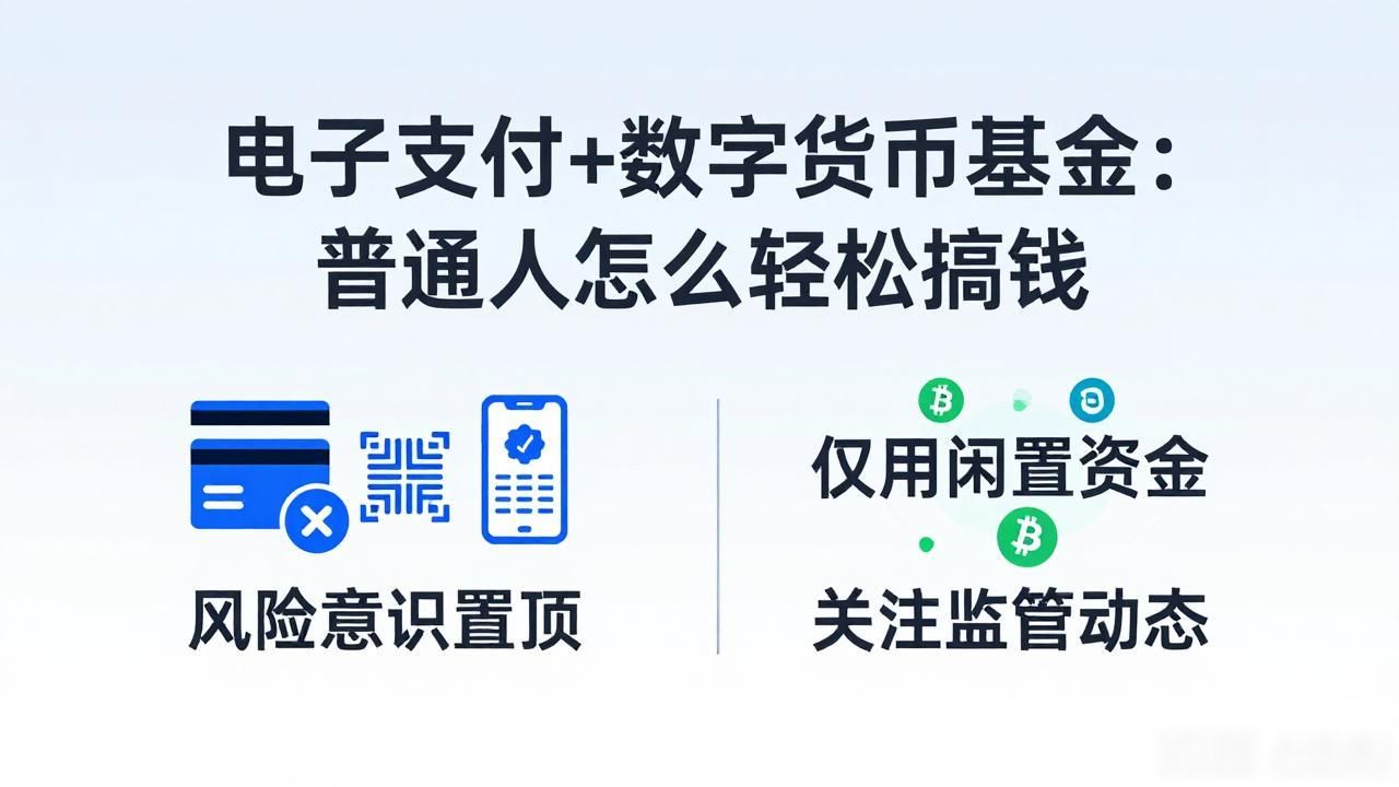 电子支付+数字货币基金：普通人怎么轻松搞钱