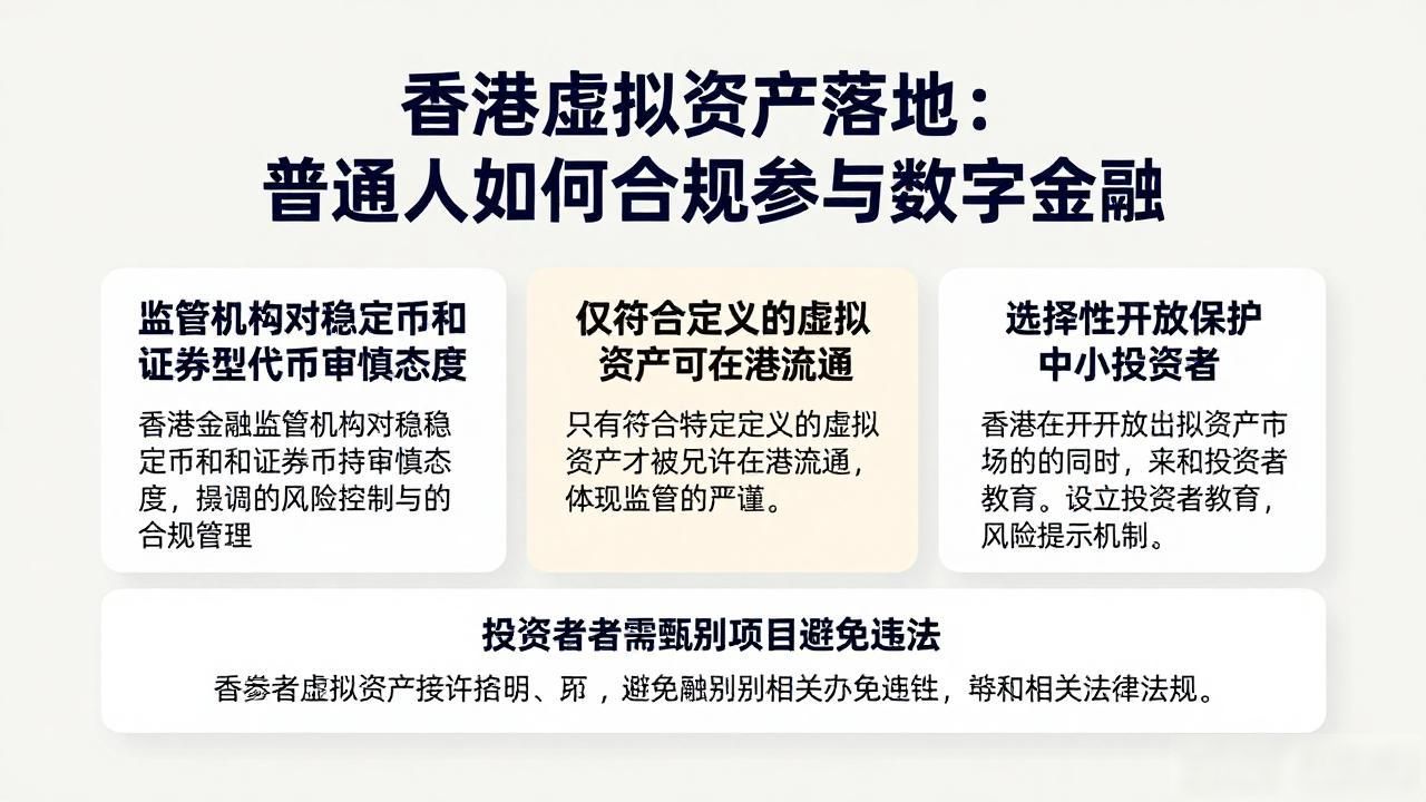 香港虚拟资产落地：普通人如何合规参与数字金融