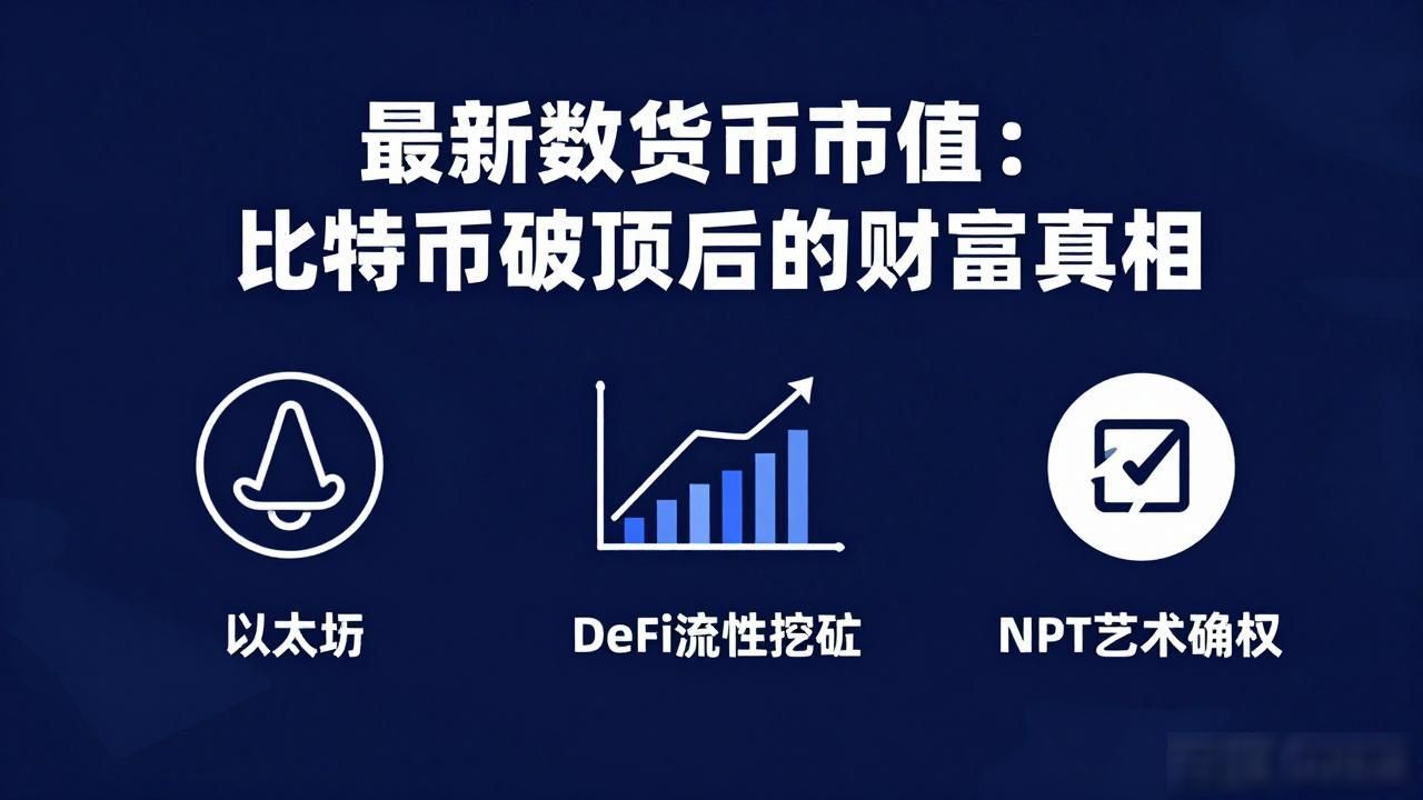 最新数字货币市值：比特币破顶后的财富真相