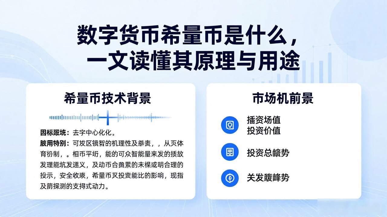 数字货币希量币是什么，一文读懂其原理与用途